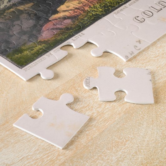 California Gold Rush Illustration (1871) Legpuzzel (Zijkant)