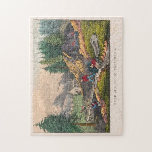  California Gold Rush Illustration (1871) Legpuzzel (Verticaal)