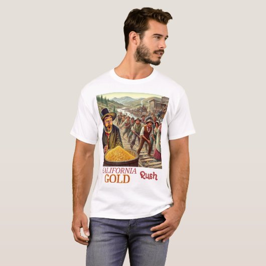 California Gold Rush T-shirt (Voorkant volledig)