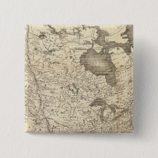 California Gold Rush Vierkante Button 5,1 Cm (Voorkant)