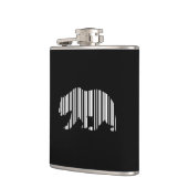 CALIFORNIA GOLDEN BEAR BAR CODE Patroonontwerp Heupfles (Links)