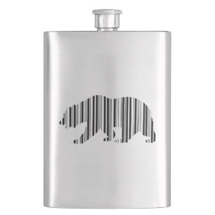 CALIFORNIA GOLDEN BEER BAR CODE Patroon Design Heupfles
