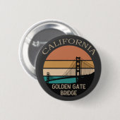 California Golden Gate Bridge Ronde Button 5,7 Cm (Voorkant /achterkant)