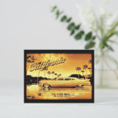 california golden limo briefkaart (Staand voorkant)