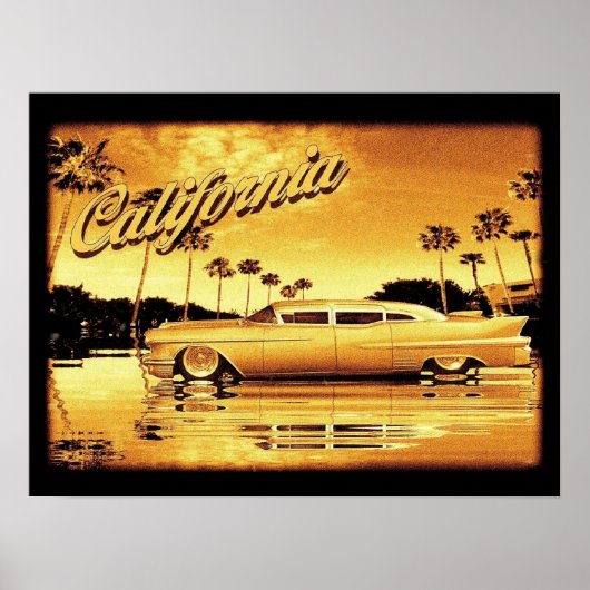 california golden limo poster (Voorkant)