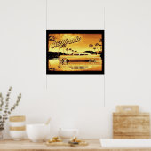 california golden limo poster (Keuken)