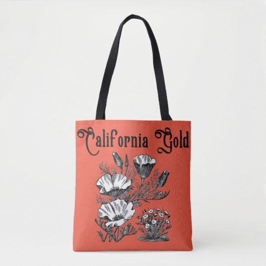 California Golden Poppies shopping bag Tote Bag (Voorkant)