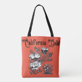 California Golden Poppies shopping bag Tote Bag (Achterkant)