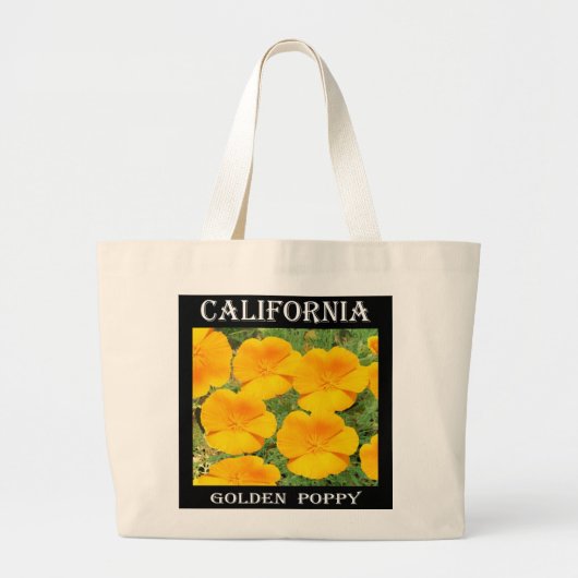 California Golden Poppy Grote Tote Bag (Voorkant)