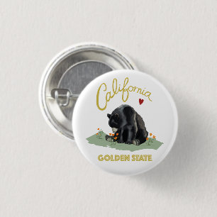 California Golden State Beer Ronde Button 3,2 Cm