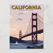 California Golden State Briefkaart (Voorkant)