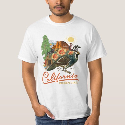 California Golden State Historical Landmarks Sites T-shirt (Voorkant)