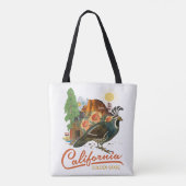 California Golden State Historical Tourist Sites Tote Bag (Achterkant)