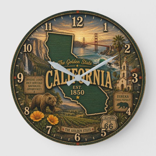 California Golden State Landmark Grote Klok (Voorkant)