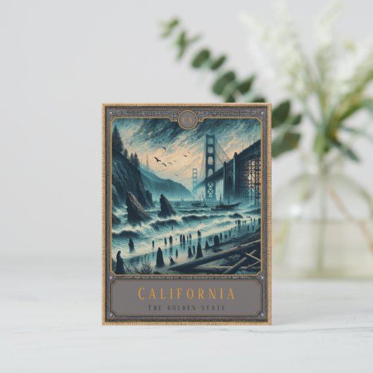 California | Gotische kunst Briefkaart (Staand voorkant)