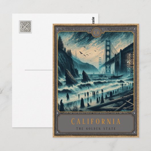 California | Gotische kunst Briefkaart (Voorkant / Achterkant)