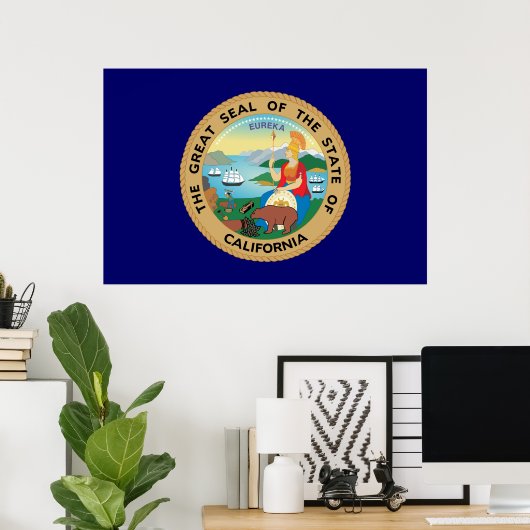 California Great Seal Poster (Thuiskantoor)