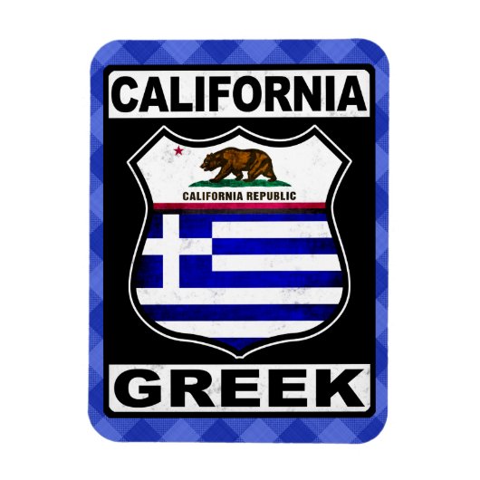 California Greek Magnet Magneet (Verticaal)