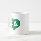California Green Heart - Ik hou van CA Koffiemok (Voorkant links)