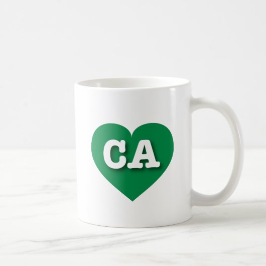 California Green Heart - Ik hou van CA Koffiemok (Rechts)