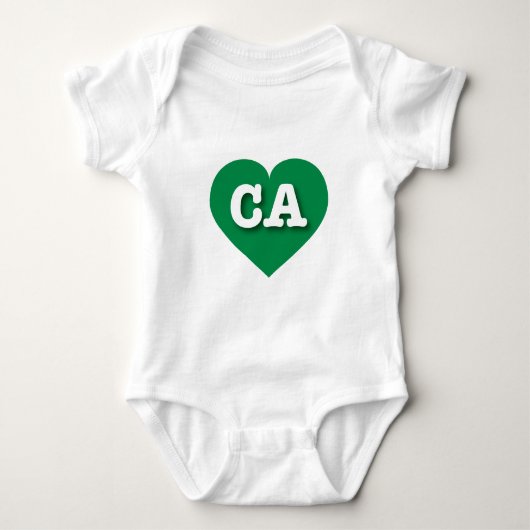California Green Heart - Ik hou van CA Romper (Voorkant)