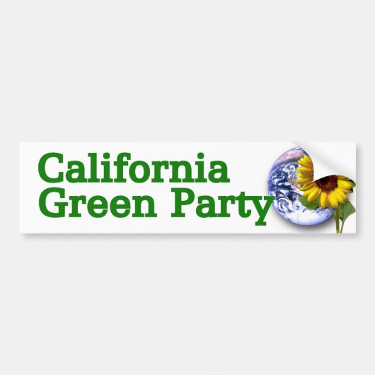 California Green Party bumper sticker (Voorkant)