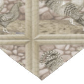 California Grey Chickens Tafelkleed (Gekanteld)