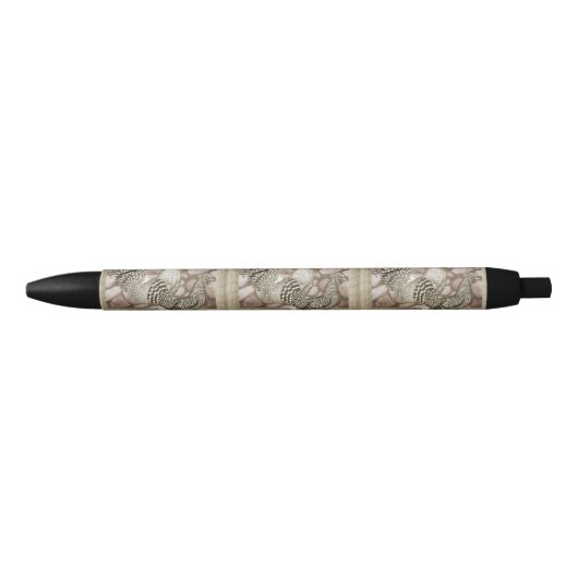 California Grey Chickens Zwarte Inkt Pen (Voorkant)