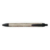 California Grey Chickens Zwarte Inkt Pen (Achterkant)