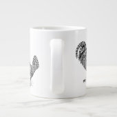 California Grey Rooster en Hen Grote Koffiekop (Achterkant)