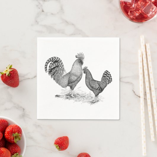 California Grey Rooster en Hen Servet (Insitu)