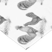 California Grey Rooster en Hen Tafelkleed (Gekanteld)