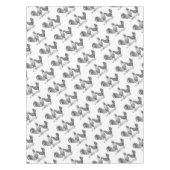 California Grey Rooster en Hen Tafelkleed (Voorkant)