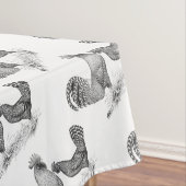 California Grey Rooster en Hen Tafelkleed (Voorbeeld)