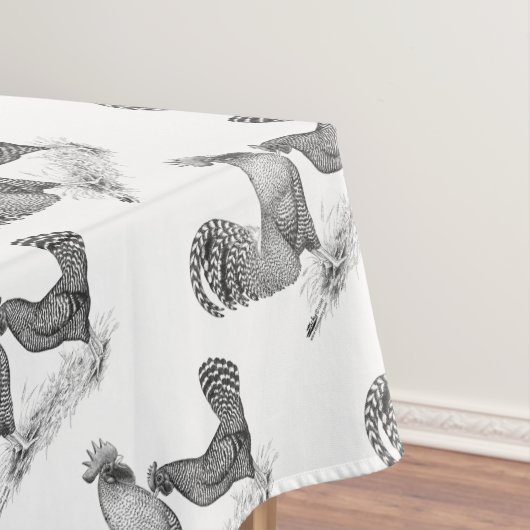 California Grey Rooster en Hen Tafelkleed (Voorbeeld)
