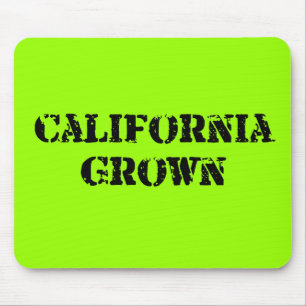 California Grown Geteisterde Gouden Staat Trots Muismat