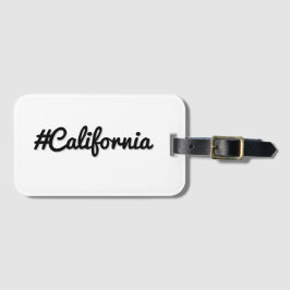 California Hashtag – Minimalistisch reizen Bagagelabel