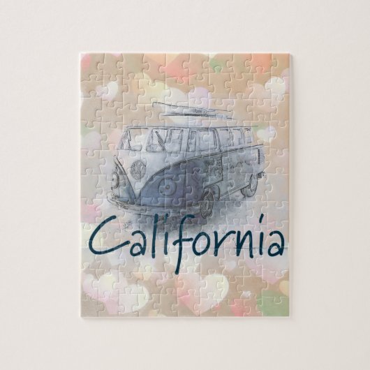 California Heart Puzzle Legpuzzel (Verticaal)