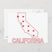 California Hearts Briefkaart (Voorkant / Achterkant)