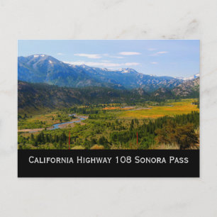 California Highway 108 Sonora Pass Briefkaart