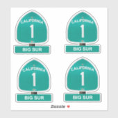 California Highway 1 Big Sur stickers (Vel)