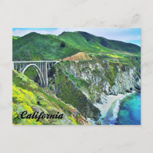 California Highway 1 Bixby Bridge Big Sur Briefkaa Briefkaart