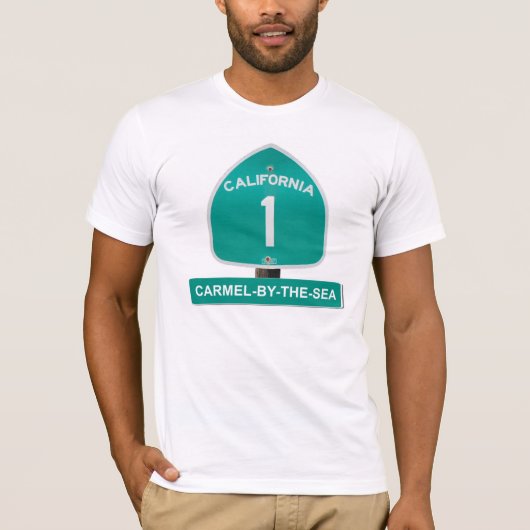 California Highway 1 Carmel by the Zee T-Shirt (Voorkant)