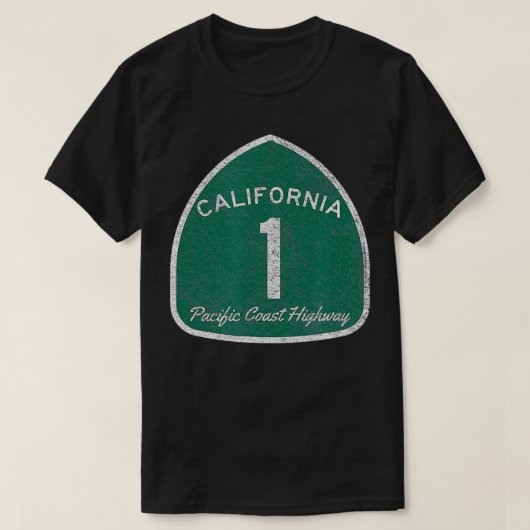 CALIFORNIA HIGHWAY 1 ÉÉN PACIFIC COAST T-SHIRT (Design voorkant)