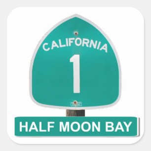 California Highway 1 Halve Moon Bay Stickers