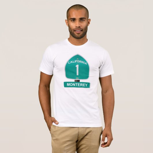 California Highway 1 Monterey T-Shirt (Voorkant volledig)