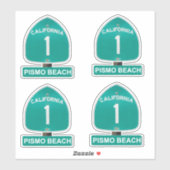 California Highway 1 Pismo Beach stickers (Vel)