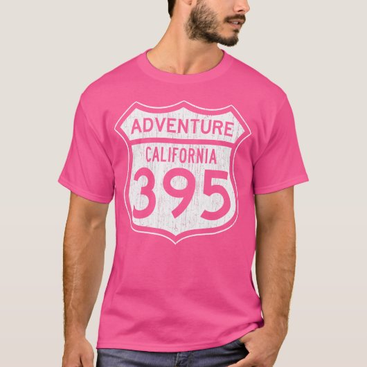 California Highway 395 - Hiking Vist A T-shirt (Voorkant)