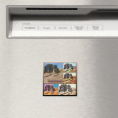 California Hillside Abstracte Foto Collage 9979 Magneet (Insitu (Vaatwasser))