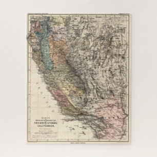  California Historic Map USA Legpuzzel